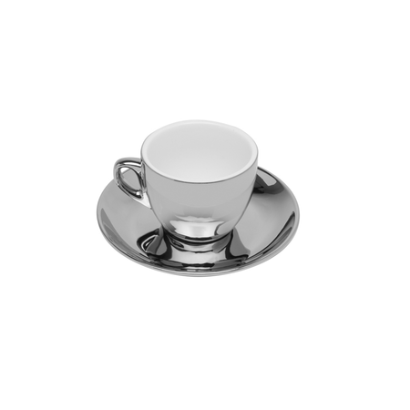 Conjunto de Xícaras Para Café Com Pires, Versa, 6 Peças, 220ml, Porcelana -...