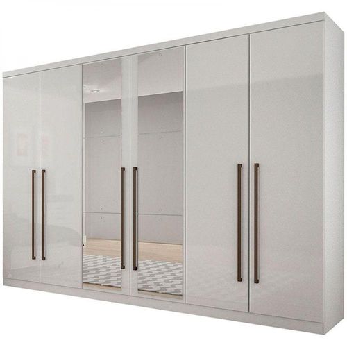 Guarda-roupa Casal Bari 6 Gavetas com espelho Novo Horizonte Menor preço em Guarda-roupa Casal Bari 6 Gavetas com espelho Novo Horizonte