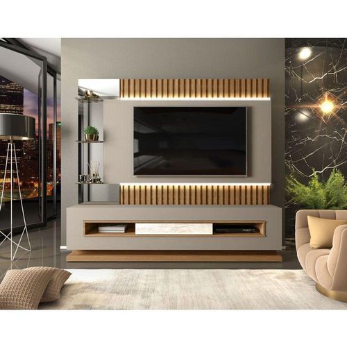 Painel Home Theater Lumus Tv 60" Led Carvalho Menor preço em Painel Home Theater Lumus Tv 60" Led Carvalho