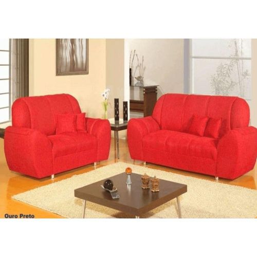 Sofá Ouro Preto 2 E 3 Lugares Com Encosto Fixo/almofada Menor preço em Sofá Ouro Preto 2 E 3 Lugares Com Encosto Fixo/almofada