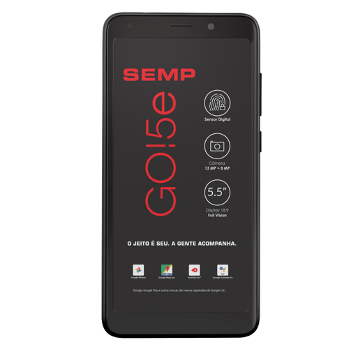 Celular Smartphone Semp Go 5e 16gb Preto - Dual Chip