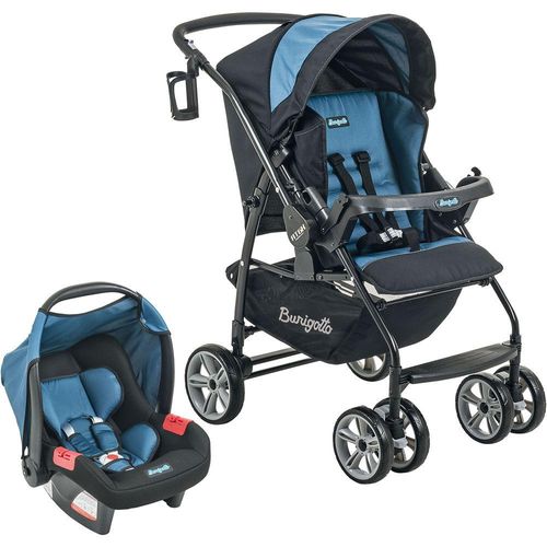 carrinho de bebe burigotto ecco red com bebe conforto touring se