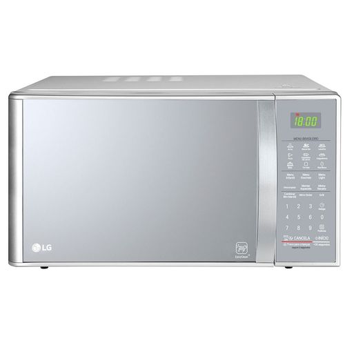 Forno Micro-ondas LG Com Grill Revestimento EasyClean™ Prata 30 Litros MH7093BRA Menor preço em Forno Micro-ondas LG Com Grill Revestimento EasyClean™ Prata 30 Litros MH7093BRA
