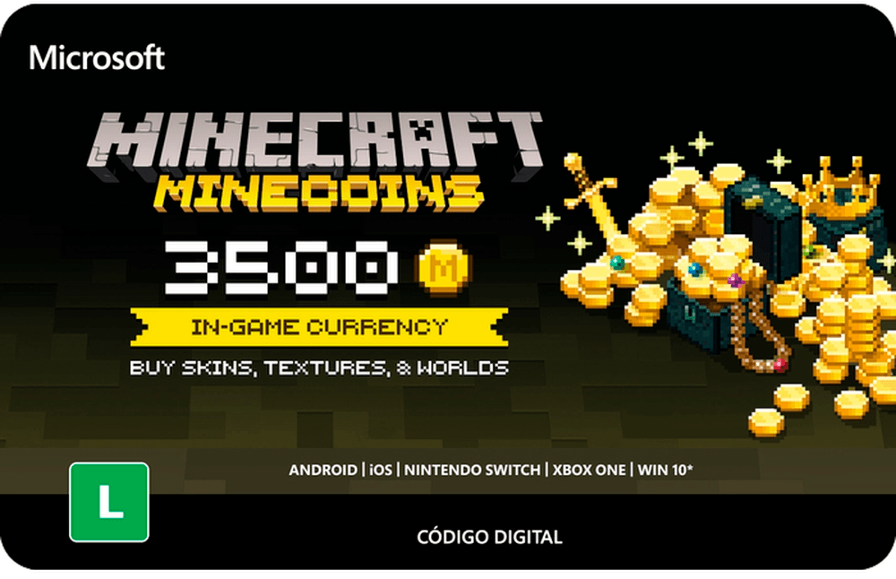 Gift Card Digital Minecoins 3500 coins