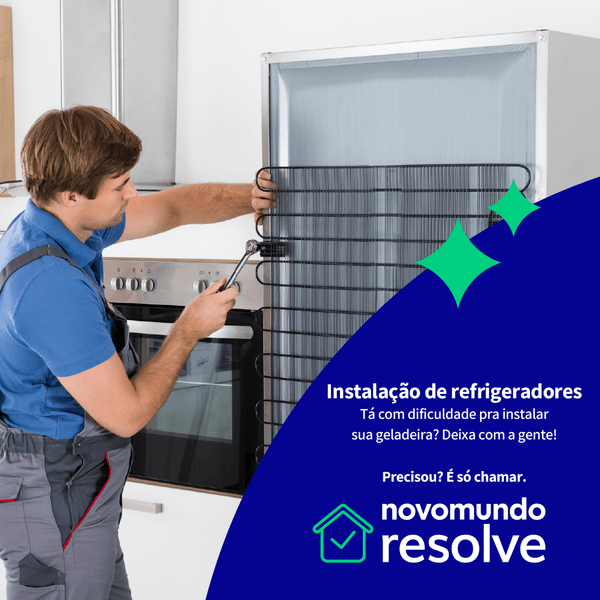 Instalação de Refrigerador French Door com torneira