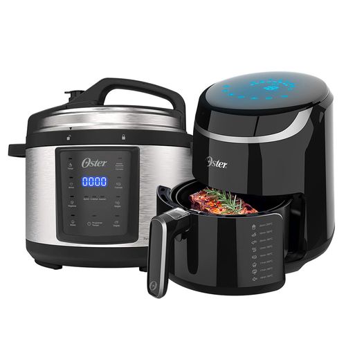 Kit Fritadeira Black Digital Fryer e Panela de Pressão Elétrica Oster - 127V Menor preço em Kit Fritadeira Black Digital Fryer e Panela de Pressão Elétrica Oster - 127V
