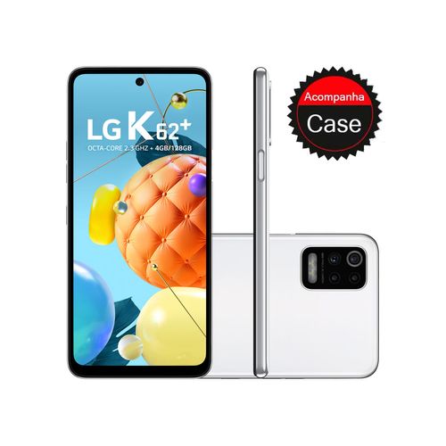 Smartphone LG K62+ 128GB 4GB RAM Tela de 6,59" Câmera Quadrupla Traseira 48MP + 5MP + 5MP + 2MP Frontal de 28MP Bateria 4000 mAh Branco Menor preço em Smartphone LG K62+ 128GB 4GB RAM Tela de 6,59" Câmera Quadrupla Traseira 48MP + 5MP + 5MP + 2MP Frontal de 28MP Bateria 4000 mAh Branco