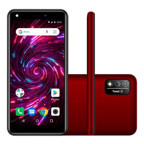 Smartphone Positivo Twist 4 S514 64GB Câmera 8MP Tela de 5.5, 3G Vermelho Menor preço em Smartphone Positivo Twist 4 S514 64GB Câmera 8MP Tela de 5.5, 3G Vermelho