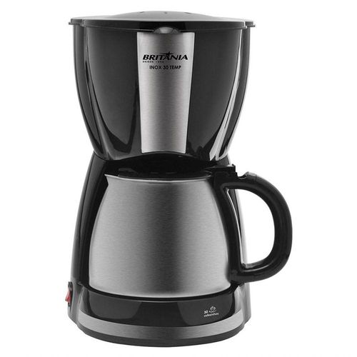 Cafeteira Britânia Jarra De Aço 1.2 Litros Inox 220v Menor preço em Cafeteira Britânia Jarra De Aço 1.2 Litros Inox 220v