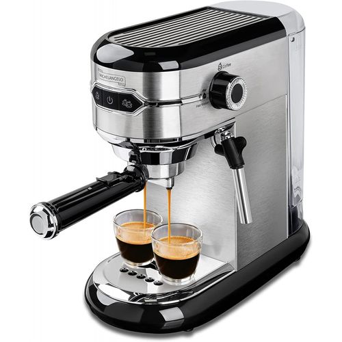 MICHELANGELO Máquina de Café Expresso Reservatório 1L 15 Bar de Pressão 110V1450W Prata Menor preço em MICHELANGELO Máquina de Café Expresso Reservatório 1L 15 Bar de Pressão 110V1450W Prata