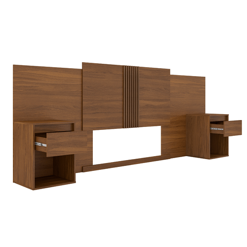 Cabeceira Extensível, MDP, com 2 Criado Mudo, 2 Gavetas - Lumie - Amendola / Grafito é ruim? Cabeceira Extensível, MDP, com 2 Criado Mudo, 2 Gavetas - Lumie - Amendola / Grafito é boa?