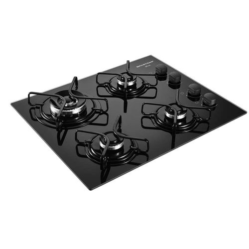 Cooktop Brastemp Ative 4Q Vidro Preto Dupla Chama Bivolt Menor preço em Cooktop Brastemp Ative 4Q Vidro Preto Dupla Chama Bivolt