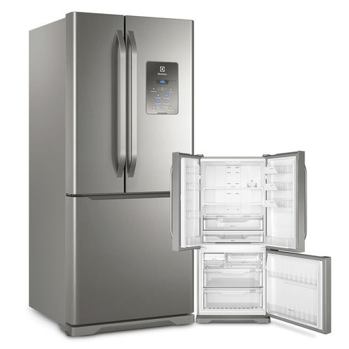 Geladeira / Refrigerador Frost Free 3 Portas DM84X Inox com 579 Litros e Turbo Freezer - Electrolux Menor preço em Geladeira / Refrigerador Frost Free 3 Portas DM84X Inox com 579 Litros e Turbo Freezer - Electrolux