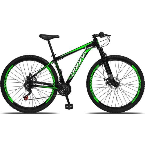 Bicicleta Dropp Aluminum Disc M T15 Aro 29 Susp. Dianteira 21 Marchas - Preto/verde