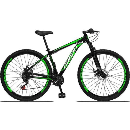 Bicicleta Dropp Aluminum Disc M T19 Aro 29 Susp. Dianteira 21 Marchas - Preto/verde