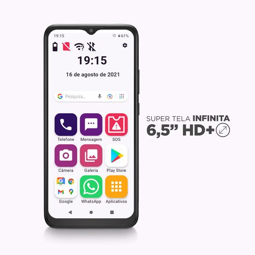Celular Smartphone Obabox Conecta Max Ob040 128gb Preto - Dual Chip