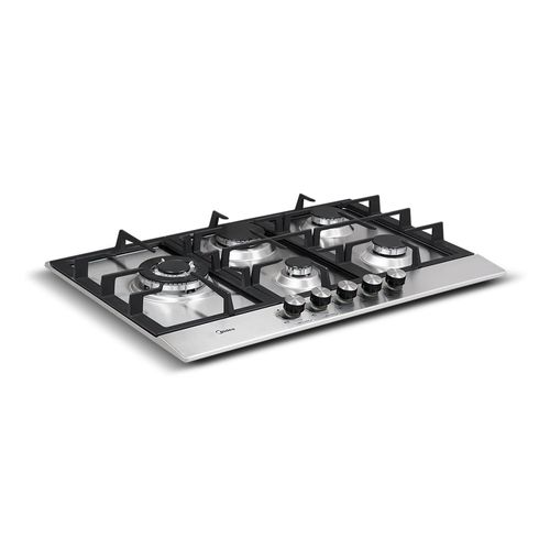 Cooktop Midea 5 Bocas com Tripla Chama Bivolt Bivolt Menor preço em Cooktop Midea 5 Bocas com Tripla Chama Bivolt Bivolt