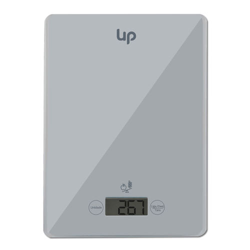 Balança Culinária Digital, Bateria, Visor LCD, Prata - UP Home CE111 Menor preço em Balança Culinária Digital, Bateria, Visor LCD, Prata - UP Home CE111