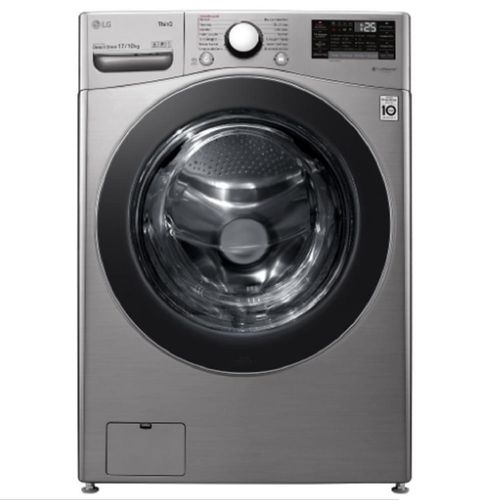 Lavadora de Roupa Lava e Seca 17 Kg Frontal Aço Escovado LG - 110v - Wd17sv2s6b