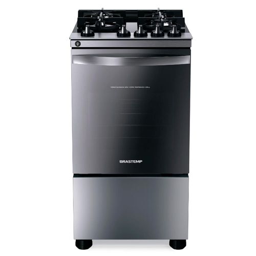 Fogão Brastemp 4 Bocas Inox com mesa de vidro, dupla chama e grill elétrico - BFO4VBR - 220V é boa?