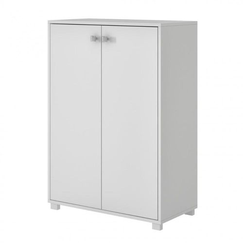 Armário Serviço Branco 2 Portas 2 Prateleiras Branco Menor preço em Armário Serviço Branco 2 Portas 2 Prateleiras Branco