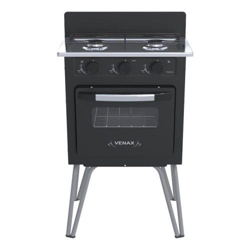 Fogão a Gás Gemini 2 Q Vetro Preto Fosco Glp Menor preço em Fogão a Gás Gemini 2 Q Vetro Preto Fosco Glp