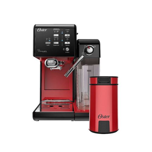 Kit Cafeteira PrimaLatte Red e Moedor de Café Oster - 127V é ruim? Kit Cafeteira PrimaLatte Red e Moedor de Café Oster - 127V é boa?