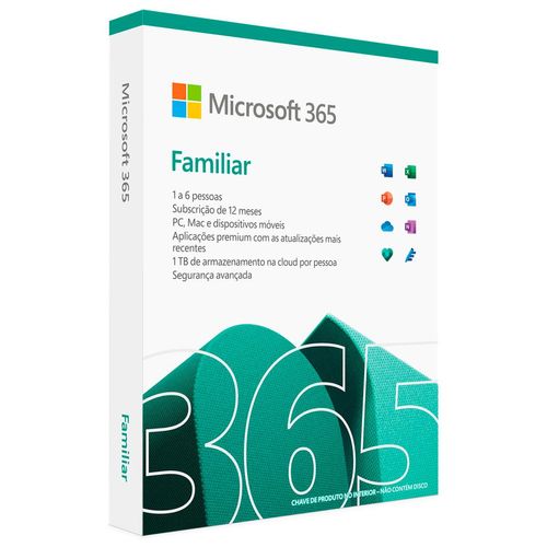 Microsoft Office 365 Family 2020 - Assinatura Anual para 6 usuários + 1 TB de One Drive - 6GQ-01543 é boa?