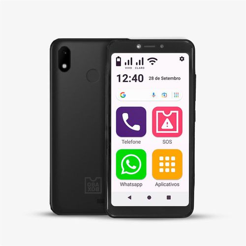 Smartphone Obasmart Conecta Preto Obabox - OB023 OB023 Menor preço em Smartphone Obasmart Conecta Preto Obabox - OB023 OB023
