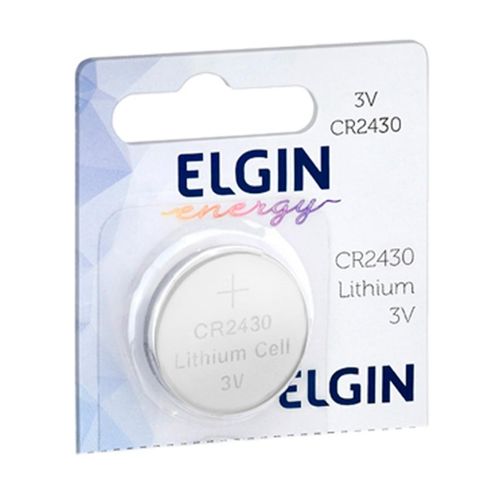 Bateria de Lítio CR2430 Elgin 82304 - Unidade Menor preço em Bateria de Lítio CR2430 Elgin 82304 - Unidade