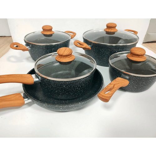 Conjunto de Panelas Casa Ambiente Viena 5 Peças em Cerâmica com Fundo de Indução Antiaderente Black Menor preço em Conjunto de Panelas Casa Ambiente Viena 5 Peças em Cerâmica com Fundo de Indução Antiaderente Black