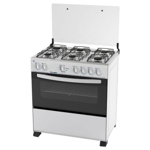 Fogao 6 Bocas Esmaltec Bali, Vidro Temperado - Branco - Bivolt Menor preço em Fogao 6 Bocas Esmaltec Bali, Vidro Temperado - Branco - Bivolt