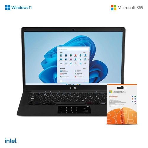 Notebook Ultra, Com Windows 11 Home - Intel Celeron 4gb 120gb Ssd 14,1 Pol. Hd, Preto é boa?