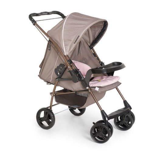 Carrinho De Bebê Milano Rev Ll 1016 Galzerano Cinza/rosa Menor preço em Carrinho De Bebê Milano Rev Ll 1016 Galzerano Cinza/rosa