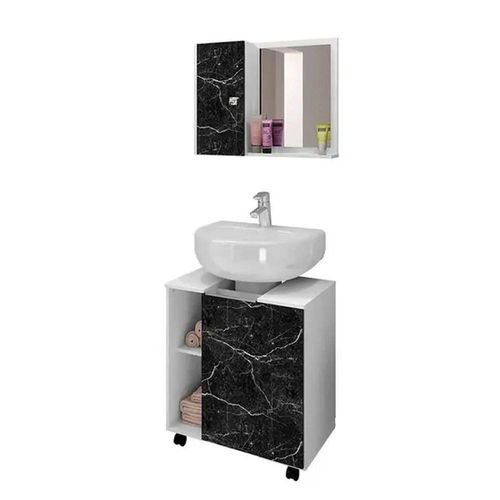 Conjunto Gabinete Para Pia De Coluna Com Espelheira Nero é ruim? Conjunto Gabinete Para Pia De Coluna Com Espelheira Nero é boa?