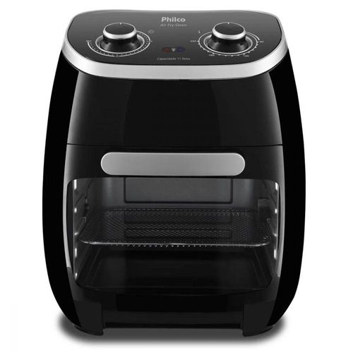 Fritadeira Elétrica Philco Air fryer e Forno Oven 11L Preta 220V PFR2000P Menor preço em Fritadeira Elétrica Philco Air fryer e Forno Oven 11L Preta 220V PFR2000P