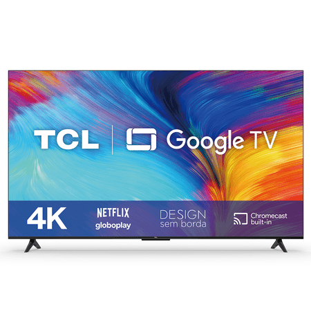Smart TV LED 55'' TCL 4K UHD Google TV HDR com Wifi Dual Band Bluetooth...
