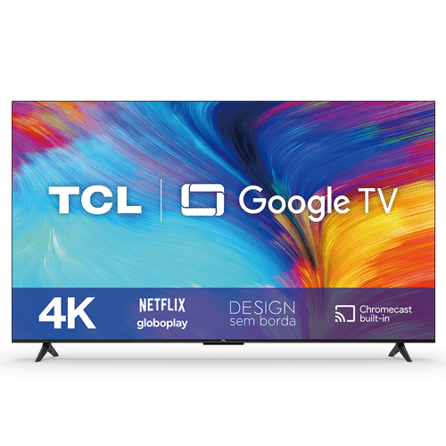 Smart TV LED 55'' TCL 4K UHD Google TV HDR com Wifi Dual Band Bluetooth Controle Remoto com Comando cor Preta 55P635 - Bivolt Menor preço em Smart TV LED 55'' TCL 4K UHD Google TV HDR com Wifi Dual Band Bluetooth Controle Remoto com Comando cor Preta 55P635 - Bivolt