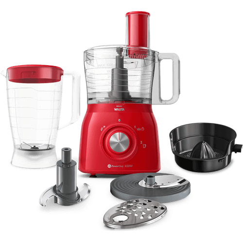 Processador de Alimentos Philips Walita Viva, 650W, 2 Velocidades, 6 acessórios, 2 L - RI7631/4 - 220V Menor preço em Processador de Alimentos Philips Walita Viva, 650W, 2 Velocidades, 6 acessórios, 2 L - RI7631/4 - 220V