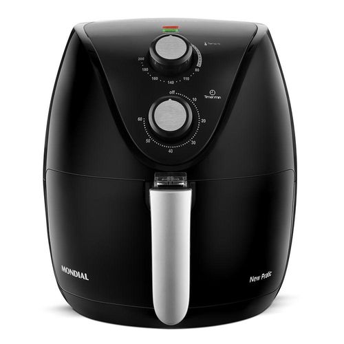 Fritadeira Elétrica Sem Óleo Mondial New Pratic Preta AF-31 3,5L 1500W 220V 76426-02 220V Menor preço em Fritadeira Elétrica Sem Óleo Mondial New Pratic Preta AF-31 3,5L 1500W 220V 76426-02 220V