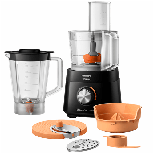 Multiprocessador PowerChop Philips Walita 750W 2 Velocidades + Pulsar Preto RI7302 Menor preço em Multiprocessador PowerChop Philips Walita 750W 2 Velocidades + Pulsar Preto RI7302