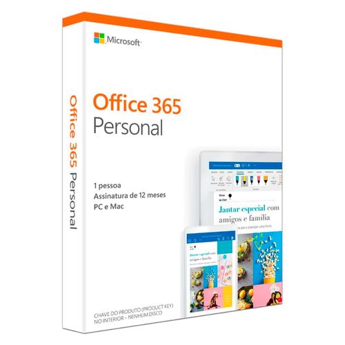 Microsoft Office 365 Personal - Licença Anual para 1 usuário - 1 TB One Drive - QQ2-01386 Menor preço em Microsoft Office 365 Personal - Licença Anual para 1 usuário - 1 TB One Drive - QQ2-01386