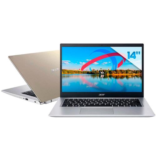 Notebook - Acer A514-54-56ha I5-1135g7 2.40ghz 8gb 512gb Ssd Intel Iris Xe Graphics Windows 11 Home Aspire 5 14" Polegadas