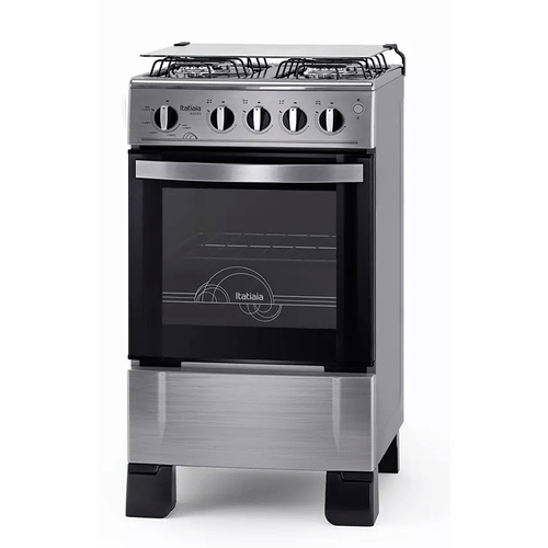 Fogão de Piso 4 Bocas Itatiaia Waves, Acendimento Automático, Puxadores em Alumínio, Inox - 3700000054 - Bivolt Menor preço em Fogão de Piso 4 Bocas Itatiaia Waves, Acendimento Automático, Puxadores em Alumínio, Inox - 3700000054 - Bivolt