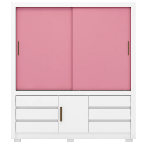 Guarda Roupa Casal MDP Florida 3 Portas 6 Gavetas com Pés Demóbile Menor preço em Guarda Roupa Casal MDP Florida 3 Portas 6 Gavetas com Pés Demóbile