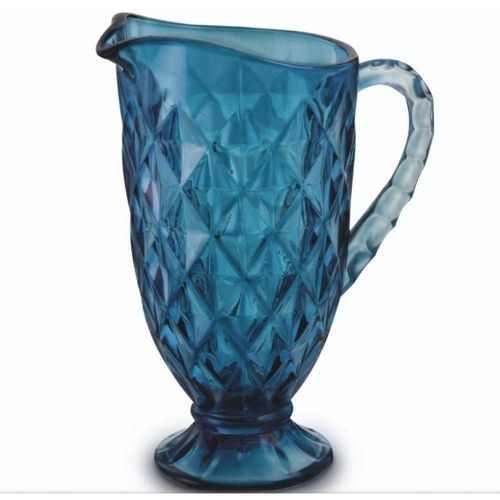 Jarra Vidro Agua Suco Azul Vitral 1,2 Litros Mimo Style Menor preço em Jarra Vidro Agua Suco Azul Vitral 1,2 Litros Mimo Style