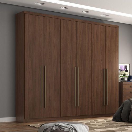 Guarda Roupa Casal Jade Castanho Menor preço em Guarda Roupa Casal Jade Castanho