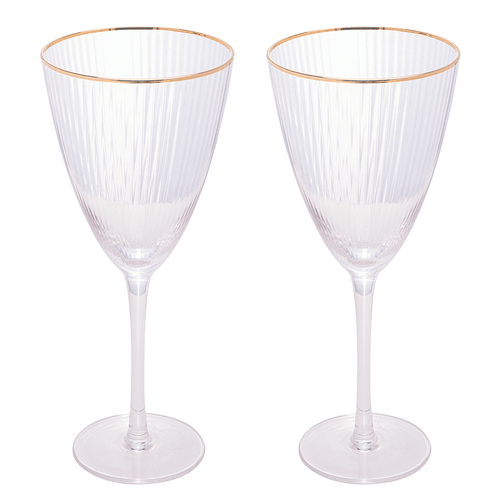 Conjunto de Taças de Vinho Wolff Lines 400ml 2 Peças Vidro Borda Dourada Menor preço em Conjunto de Taças de Vinho Wolff Lines 400ml 2 Peças Vidro Borda Dourada