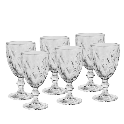 Conjunto de Taças Para Vinho Lyor Vidro Diamond 6 Peças 265Ml Menor preço em Conjunto de Taças Para Vinho Lyor Vidro Diamond 6 Peças 265Ml