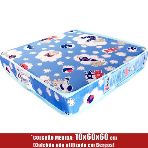 Colchão Ortobom Baby Physical D18 - Azul - (10 x 60 x 60 cm) Menor preço em Colchão Ortobom Baby Physical D18 - Azul - (10 x 60 x 60 cm)